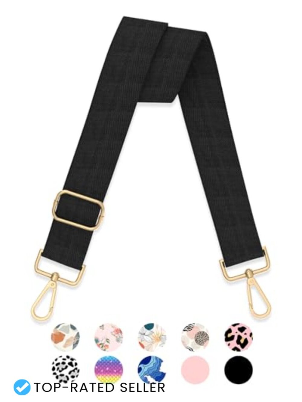 Gukeniu Wide Nylon Purse Strap Adjustable Crossbody Bag Extender